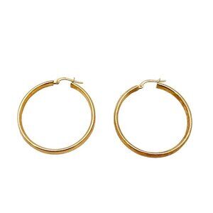 Milor 925 Sterling Silver Round Tube Hoop Earrings Italy Business Meetings